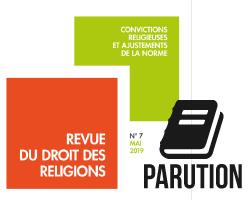 DRES Revue du droit des religions n°7 2019